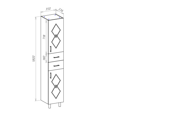 Пенал Bellezza Элеганс 35 4628604110121